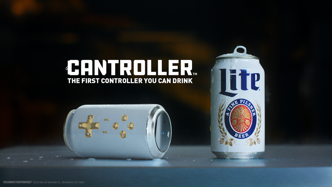 Miller Lite Cantroller - Bluetooth Gaming Controller Beer Can